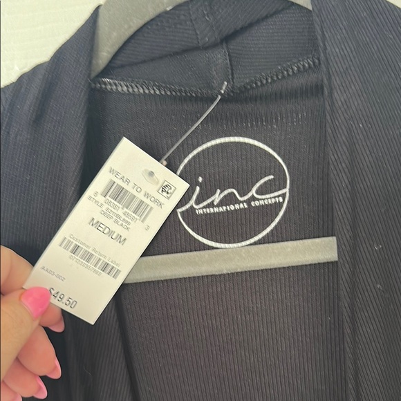 NWT INC International Concepts Black Women's Cardigan - Picture 2 of 5